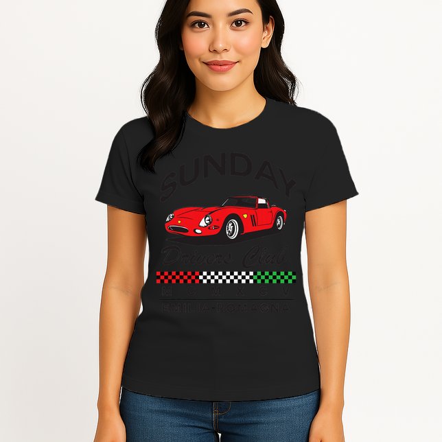Sunday Drivers Club Emilia Romagna Modena Italy Classic Womens T-Shirt