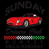 Sunday Drivers Club Emilia Romagna Modena Italy Classic Womens T-Shirt