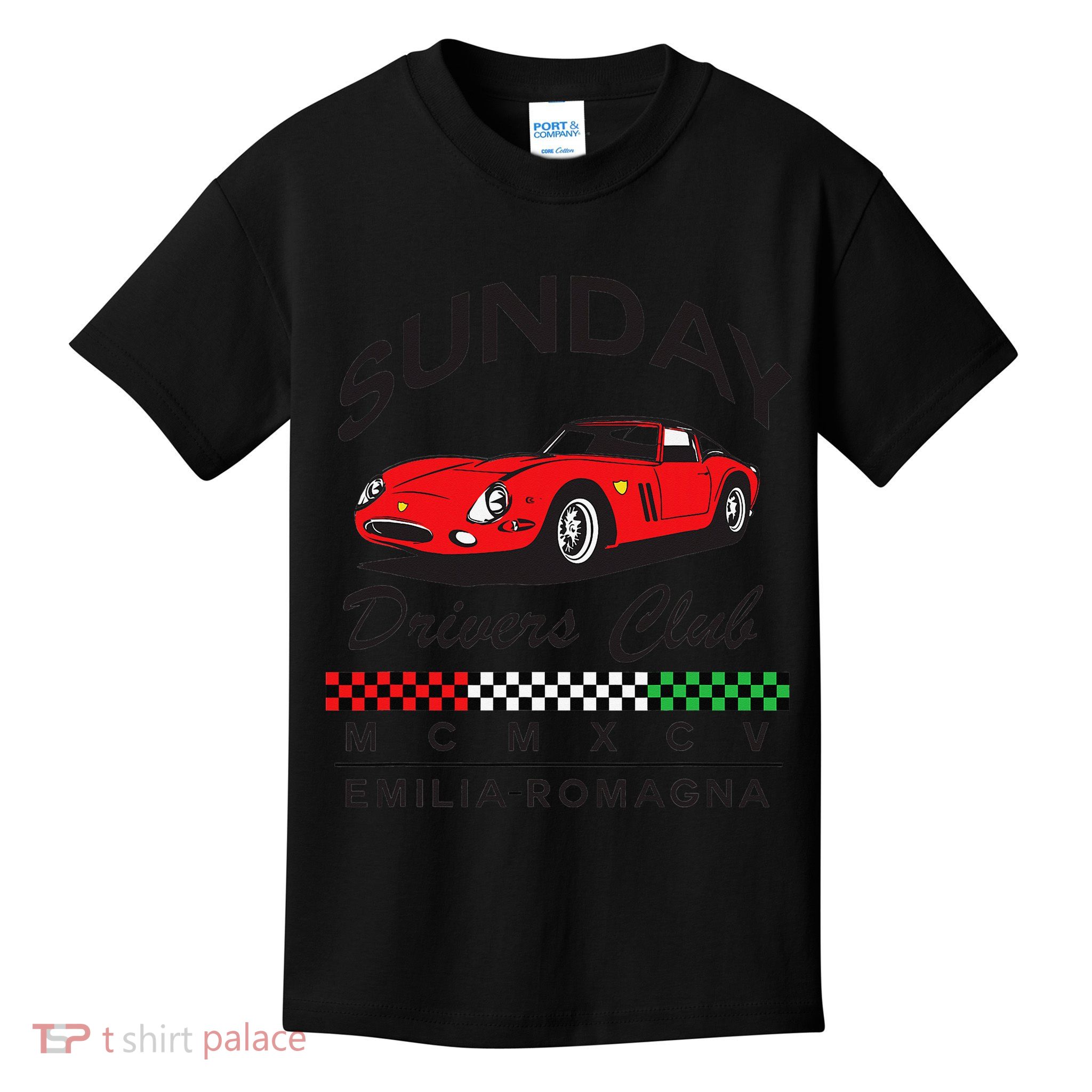 Sunday Drivers Club Emilia Romagna Modena Italy Classic Kids T-Shirt