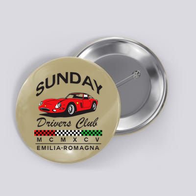 Sunday Drivers Club Emilia Romagna Modena Italy Classic Button