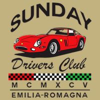 Sunday Drivers Club Emilia Romagna Modena Italy Classic Button