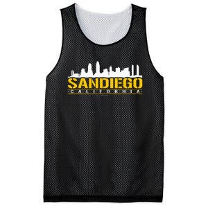 San Diego California White Brown & Gold Baseball Inspired Mesh Reversible Basketball Jersey Tank