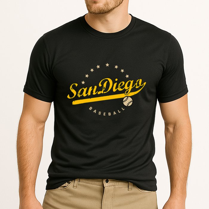 San Diego City Baseball Vintage Varsity Performance Shirt