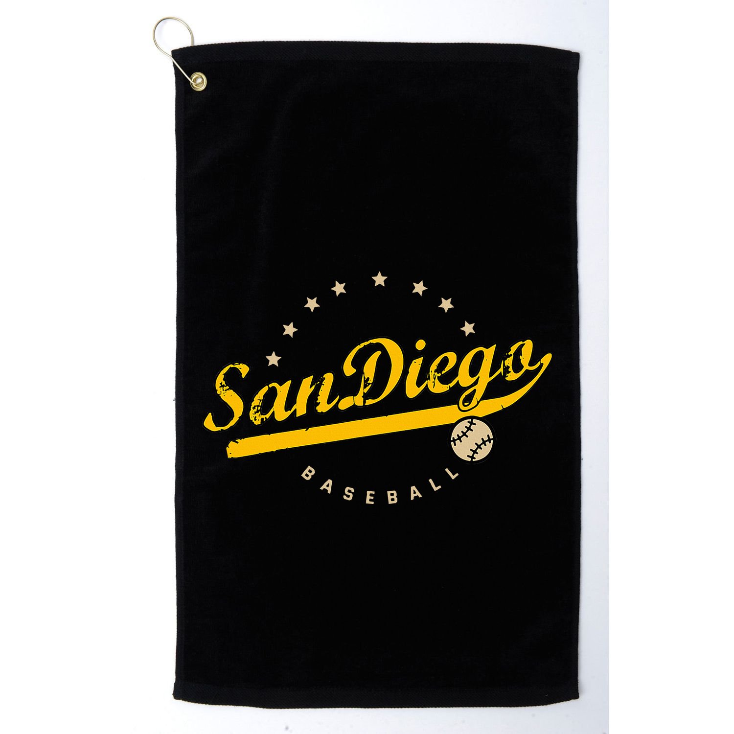 San Diego City Baseball Vintage Varsity Golf Towel