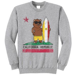 San Diego California Surfer Bear Surfing Men Women Kids Teen Tall Sweatshirt