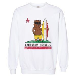 San Diego California Surfer Bear Surfing Men Women Kids Teen Garment-Dyed Sweatshirt