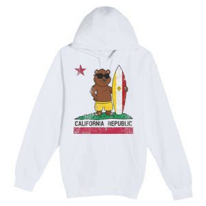 San Diego California Surfer Bear Surfing Men Women Kids Teen Premium Pullover Hoodie