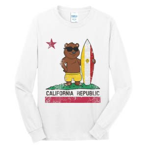 San Diego California Surfer Bear Surfing Men Women Kids Teen Tall Long Sleeve T-Shirt