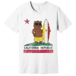 San Diego California Surfer Bear Surfing Men Women Kids Teen Premium T-Shirt