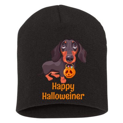 Spooky Dachshund Costume for a Howling Halloween Short Acrylic Beanie