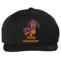 Spooky Dachshund Costume for a Howling Halloween Wool Snapback Cap