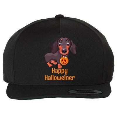 Spooky Dachshund Costume for a Howling Halloween Wool Snapback Cap