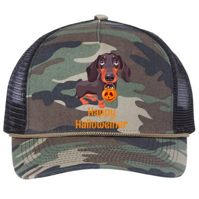 Spooky Dachshund Costume for a Howling Halloween Retro Rope Trucker Hat Cap