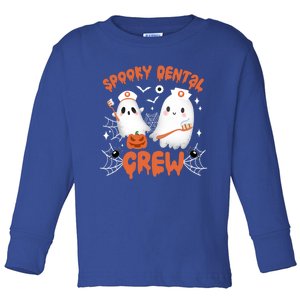 Spooky Dental Crew Dentist Squad Halloween Dentistry Team Funny Gift Toddler Long Sleeve Shirt