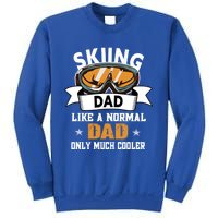 Skiing Dad Cool Gift Snow Sport Funny Dad Ski Skiing Gift Sweatshirt