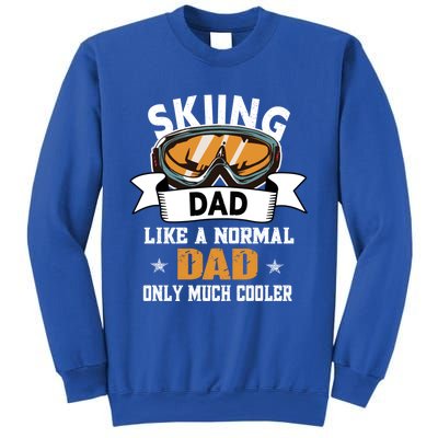 Skiing Dad Cool Gift Snow Sport Funny Dad Ski Skiing Gift Sweatshirt