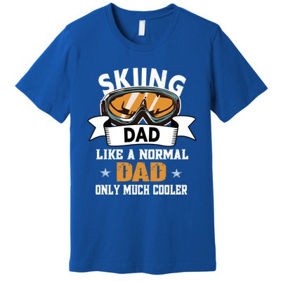 Skiing Dad Cool Gift Snow Sport Funny Dad Ski Skiing Gift Premium T-Shirt