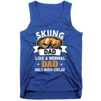 Skiing Dad Cool Gift Snow Sport Funny Dad Ski Skiing Gift Tank Top