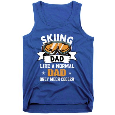 Skiing Dad Cool Gift Snow Sport Funny Dad Ski Skiing Gift Tank Top