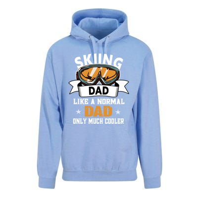 Skiing Dad Cool Gift Snow Sport Funny Dad Ski Skiing Gift Unisex Surf Hoodie