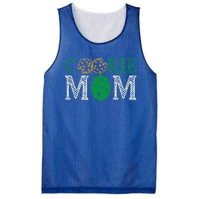 Scout Design Cookie Mom Funny Troop Leader Cookie Funny Gift Mesh Reversible Basketball Jersey Tank