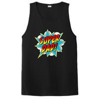 Super Dad Comic Book Superhero Father's Day PosiCharge Competitor Tank