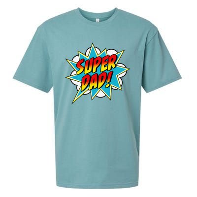 Super Dad Comic Book Superhero Father's Day Sueded Cloud Jersey T-Shirt