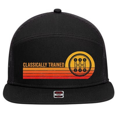 Stick Driver Classically Trained Manual Transmission Retro 7 Panel Mesh Trucker Snapback Hat