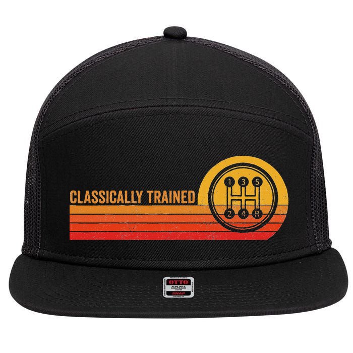 Stick Driver Classically Trained Manual Transmission Retro 7 Panel Mesh Trucker Snapback Hat
