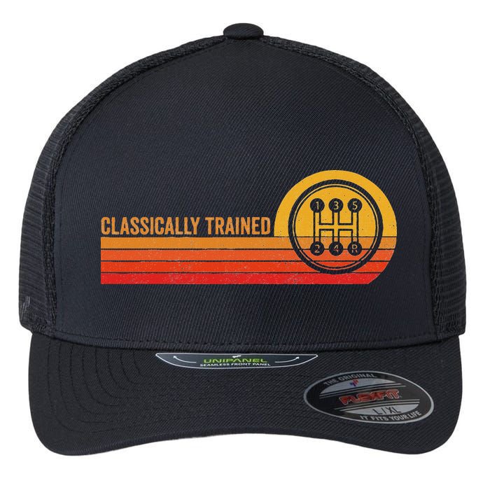 Stick Driver Classically Trained Manual Transmission Retro Flexfit Unipanel Trucker Cap