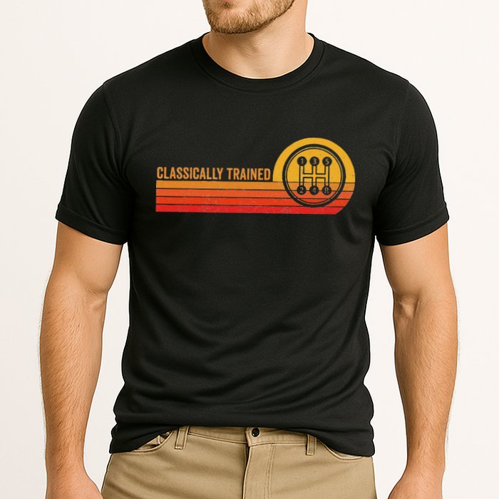 Stick Driver Classically Trained Manual Transmission Retro Performance Shirt