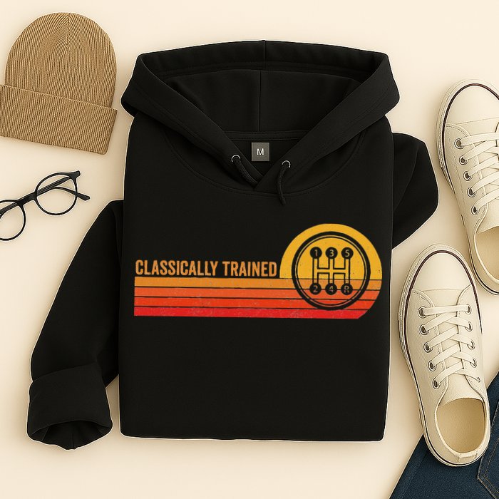Stick Driver Classically Trained Manual Transmission Retro Hoodie
