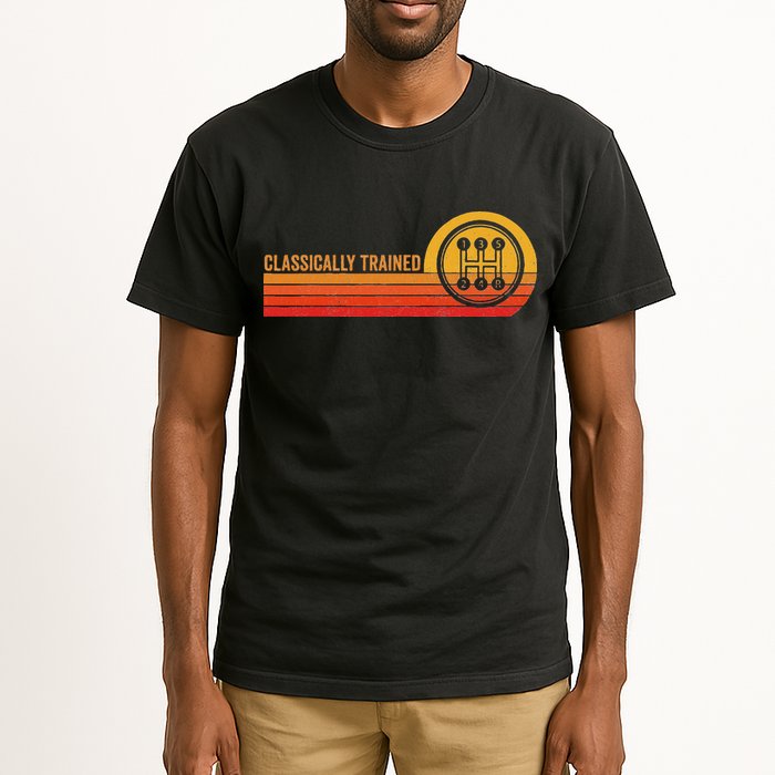 Stick Driver Classically Trained Manual Transmission Retro Tall T-Shirt