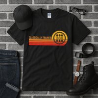 Stick Driver Classically Trained Manual Transmission Retro Tall T-Shirt