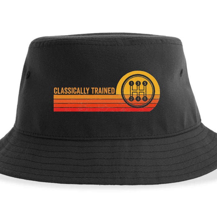 Stick Driver Classically Trained Manual Transmission Retro Sustainable Bucket Hat