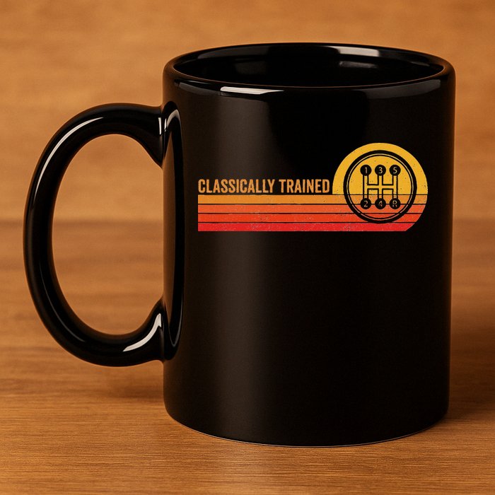 Stick Driver Classically Trained Manual Transmission Retro 11oz C Handle Ceramic Mug