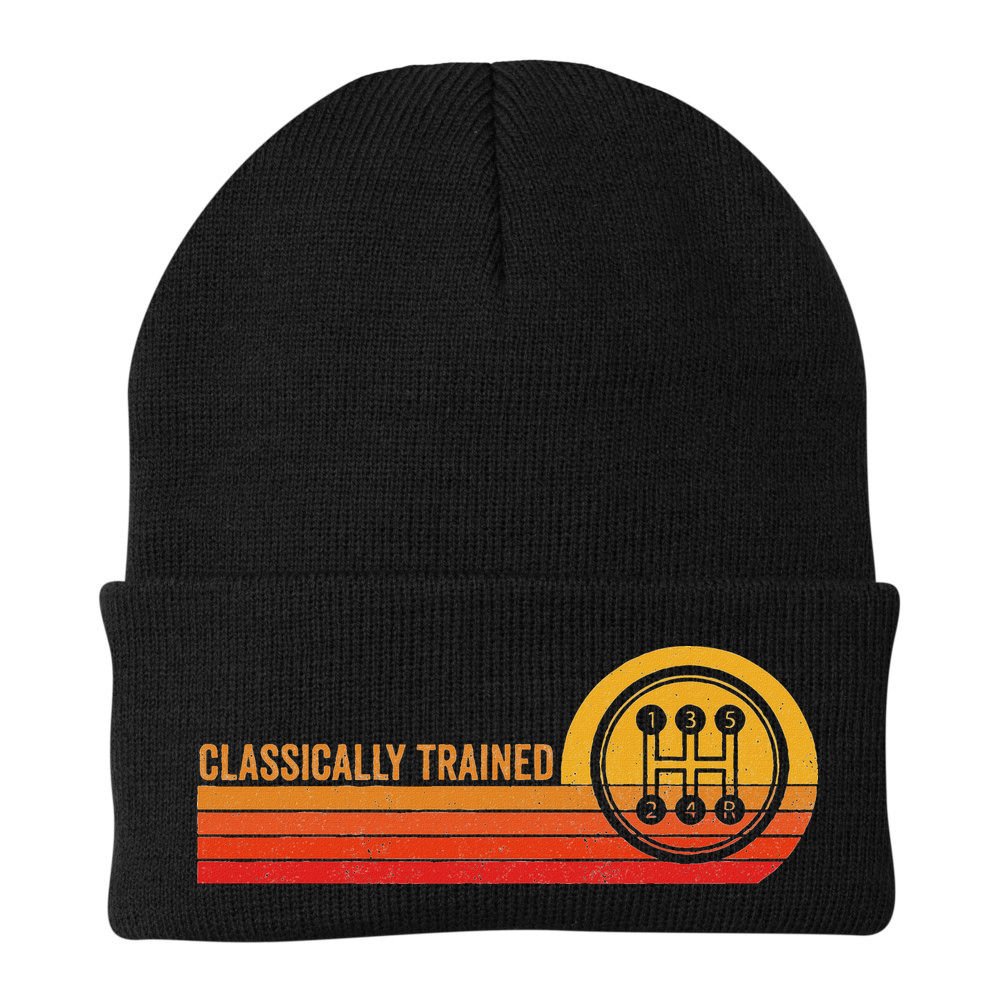 Stick Driver Classically Trained Manual Transmission Retro Beanie