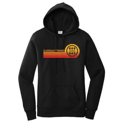 Stick Driver Classically Trained Manual Transmission Retro Women's Pullover Hoodie