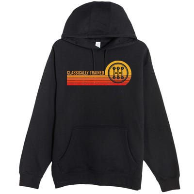 Stick Driver Classically Trained Manual Transmission Retro Premium Pullover Hoodie