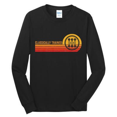 Stick Driver Classically Trained Manual Transmission Retro Tall Long Sleeve T-Shirt