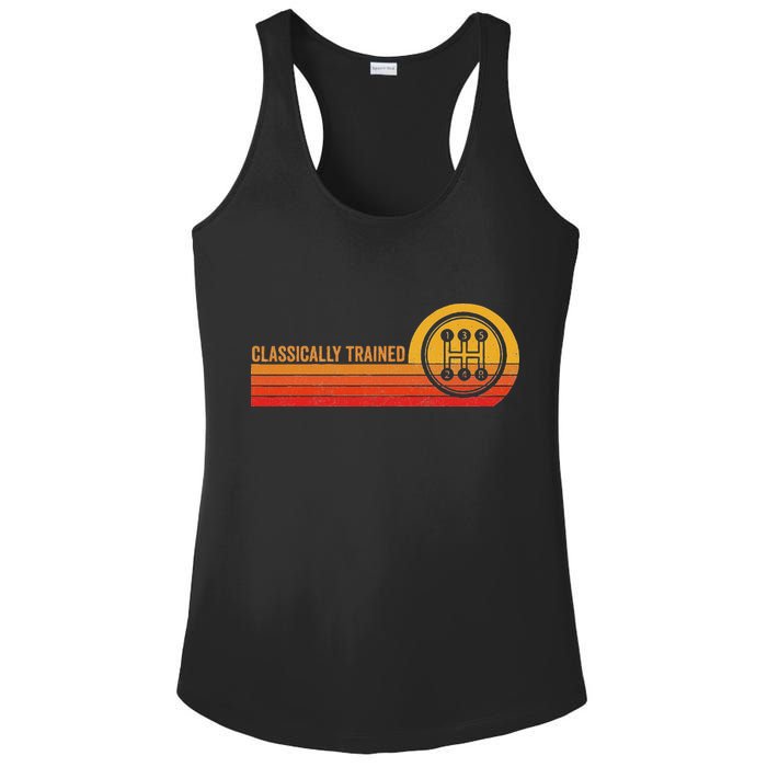 Stick Driver Classically Trained Manual Transmission Retro Ladies PosiCharge Competitor Racerback Tank