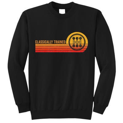 Stick Driver Classically Trained Manual Transmission Retro Tall Sweatshirt
