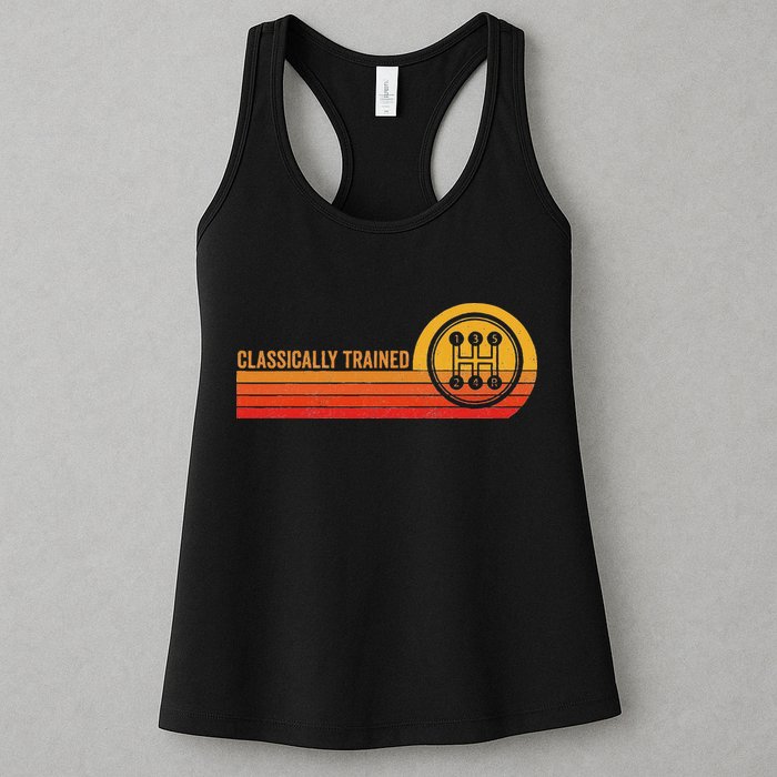 Stick Driver Classically Trained Manual Transmission Retro Womens Tank Top
