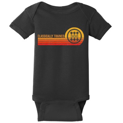Stick Driver Classically Trained Manual Transmission Retro Baby Bodysuit