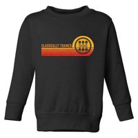 Stick Driver Classically Trained Manual Transmission Retro Toddler Sweatshirt