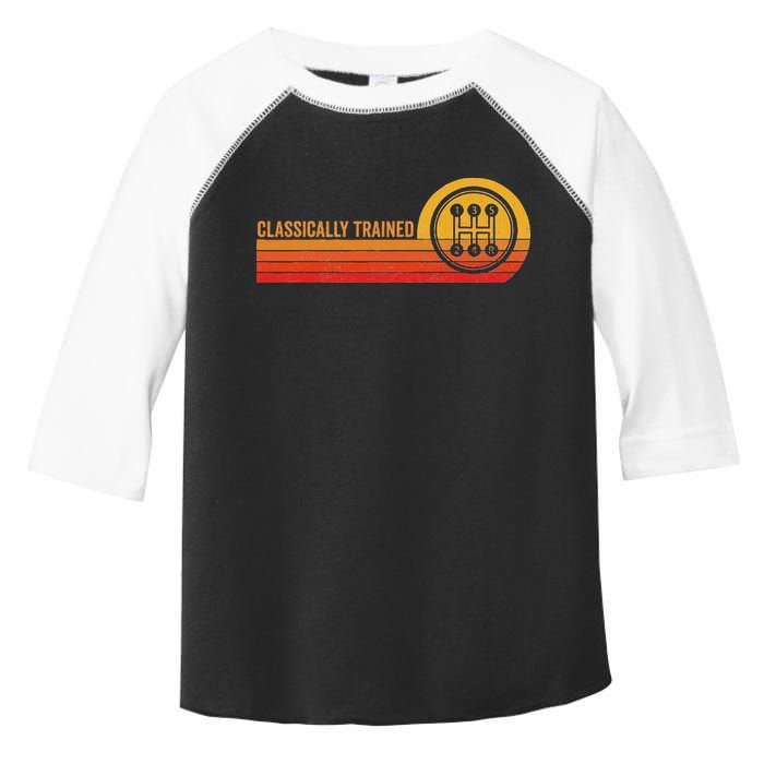 Stick Driver Classically Trained Manual Transmission Retro Toddler Fine Jersey T-Shirt