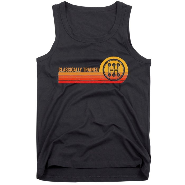 Stick Driver Classically Trained Manual Transmission Retro Tank Top