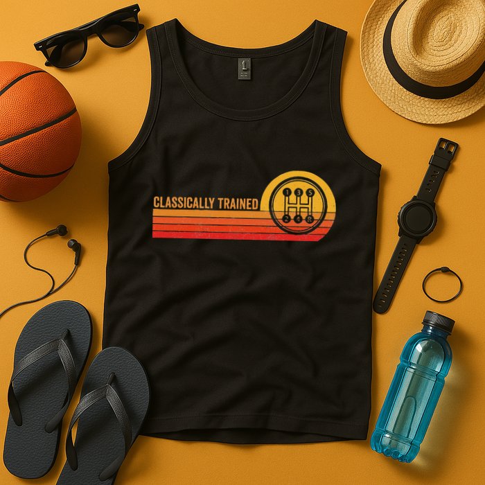 Stick Driver Classically Trained Manual Transmission Retro Tank Top