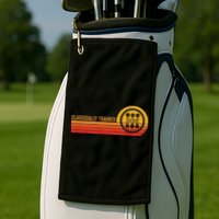 Stick Driver Classically Trained Manual Transmission Retro Golf Towel