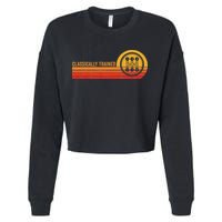 Stick Driver Classically Trained Manual Transmission Retro Cropped Pullover Crew